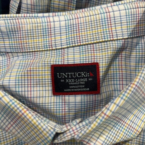 UNTUCKit Men's lot of 4 long sleeve multicolored dress or casual shirts XXXL 3XL - Picture 4 of 13